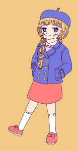 ベレー少女