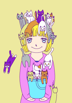 ネコをかぶる少女